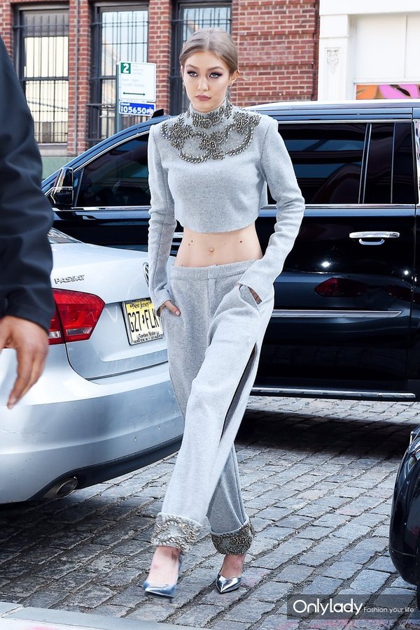 Gigi-Hadid-Cashmere-Wool-Sally-LaPointe-Crop-Top-Trousers