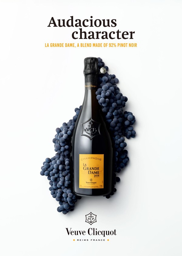 大胆演绎黑皮诺的果敢优雅 凯歌贵妇香槟2008年份发布