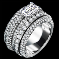 伯爵（Piaget）白金钻石指环